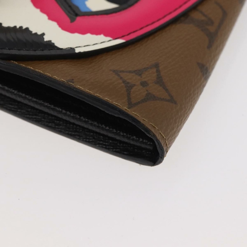 【日本直送】路易威登 Monogram Reverse Portefeuille Sarah 皮夾 M67255 LV Auth INZ120V-6