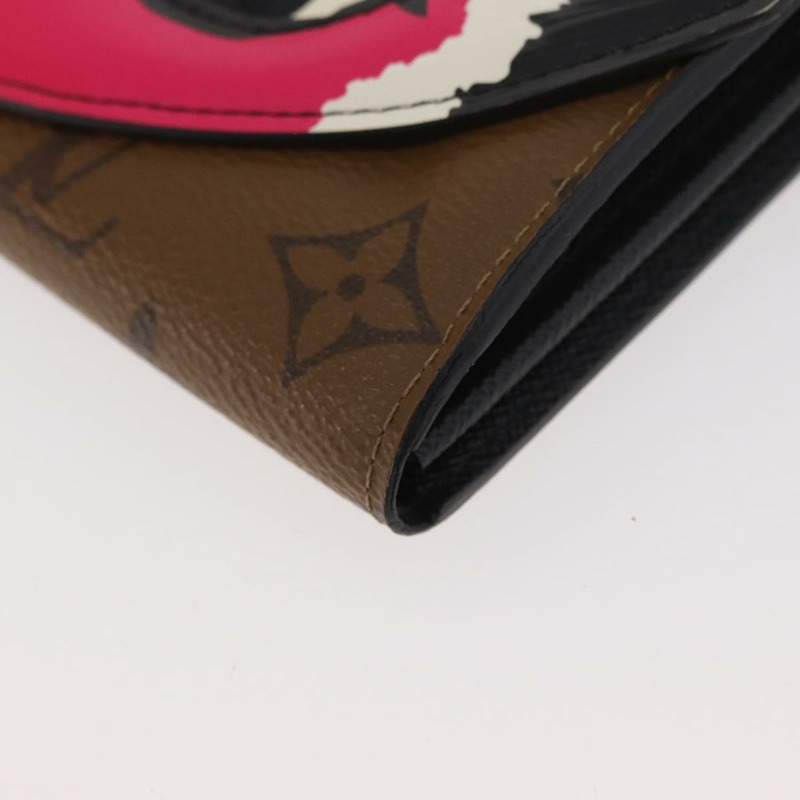 【日本直送】路易威登 Monogram Reverse Portefeuille Sarah 皮夾 M67255 LV Auth INZ120V-13
