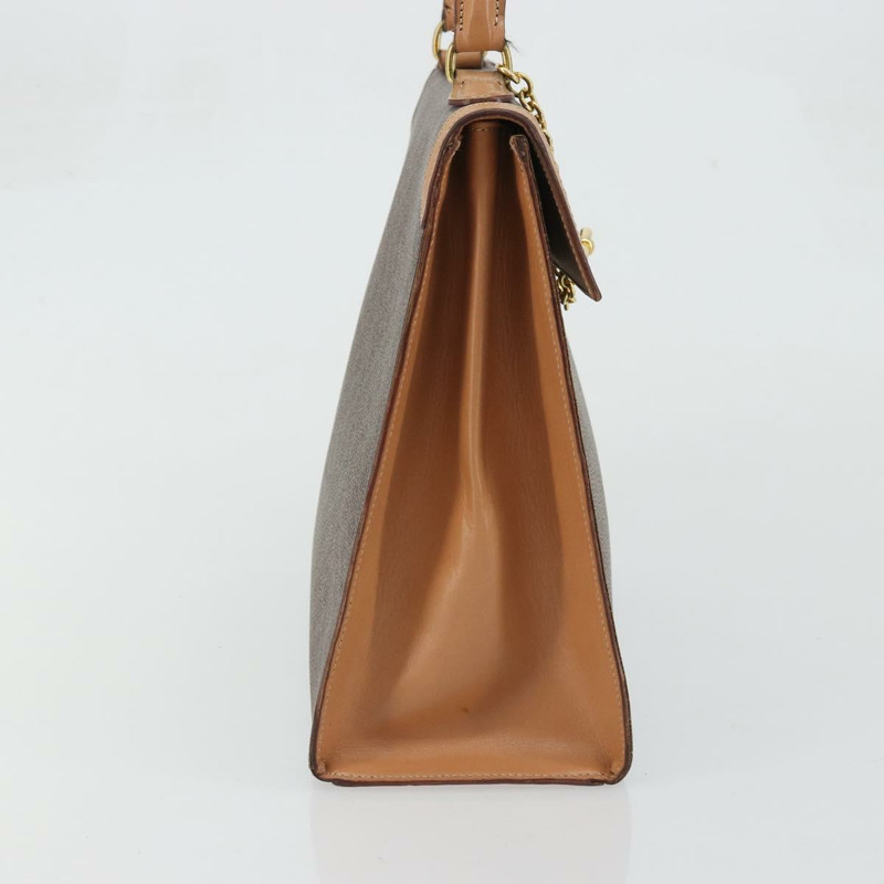 【日本直送】CELINE Macadam帆布手提包 PVC皮革 棕色金色 正品 INZ026A-2