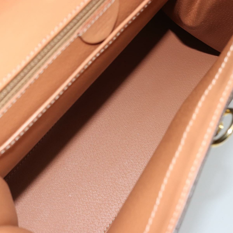 【日本直送】CELINE Macadam帆布手提包 PVC皮革 棕色金色 正品 INZ026A-10