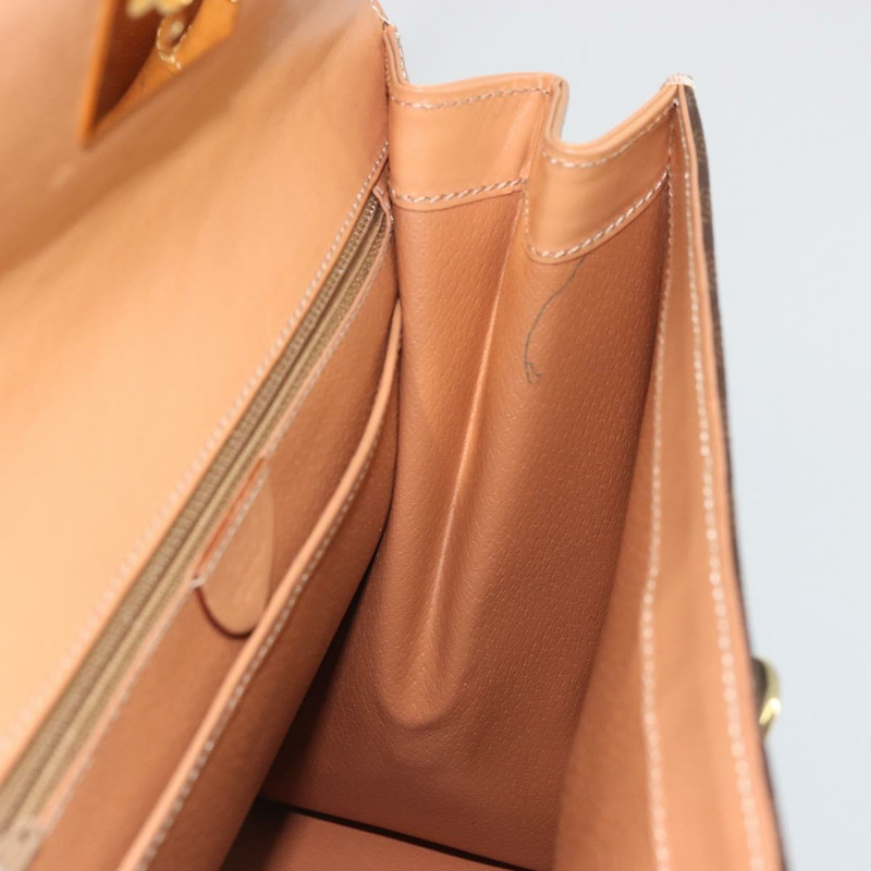 【日本直送】CELINE Macadam帆布手提包 PVC皮革 棕色金色 正品 INZ026A-17