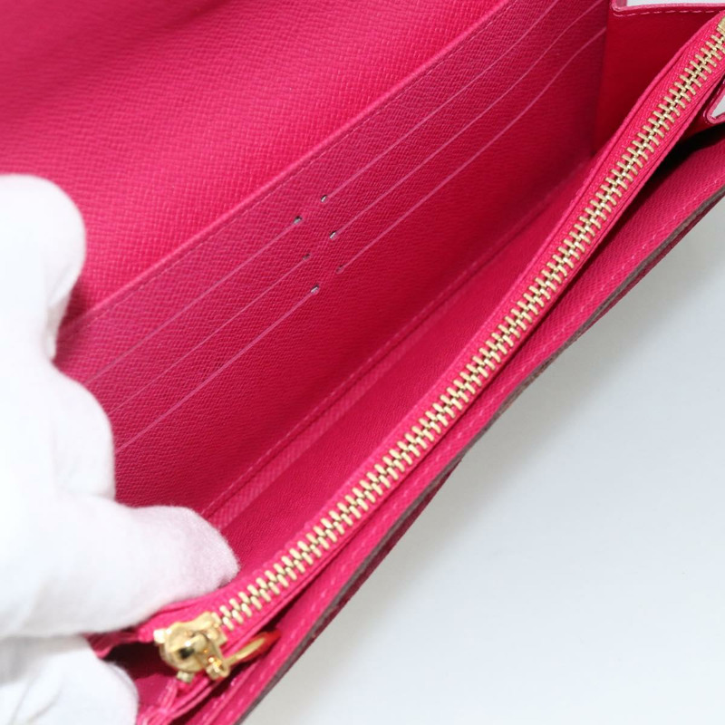 【日本直送】路易威登 (LOUIS VUITTON) 多色 Portefeiulle Sarah 錢包 黑色 M60668 LV Auth YKZ969V-8