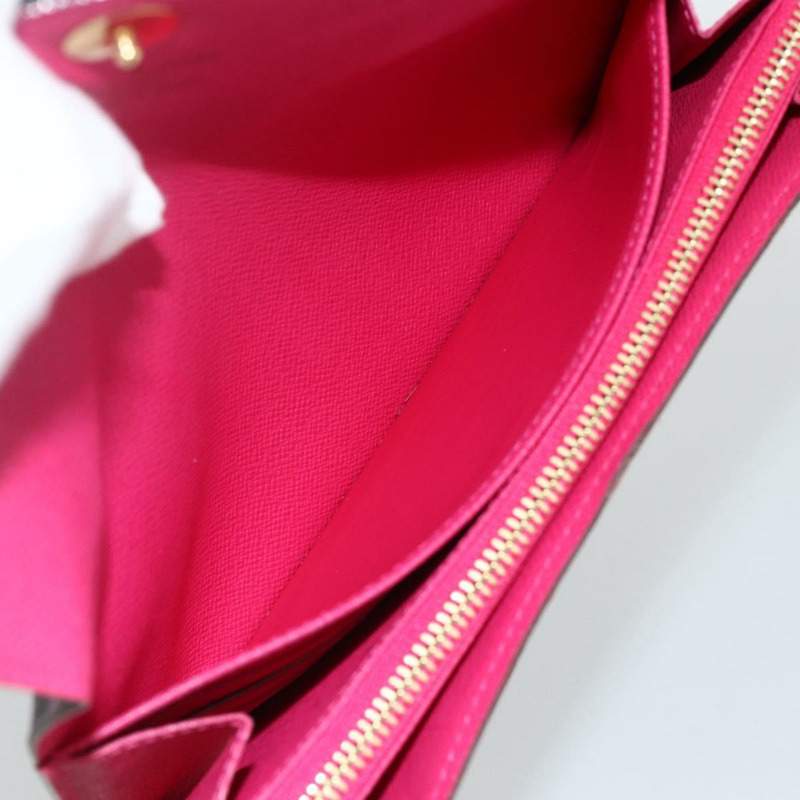 【日本直送】路易威登 (LOUIS VUITTON) 多色 Portefeiulle Sarah 錢包 黑色 M60668 LV Auth YKZ969V-17