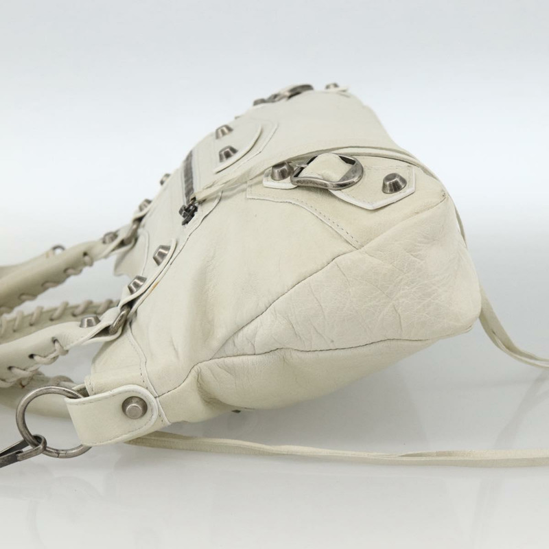 【日本直送】BALENCIAGA The First 手提包 皮革 2way 白色 103208 正品 YKZ859SAM-2