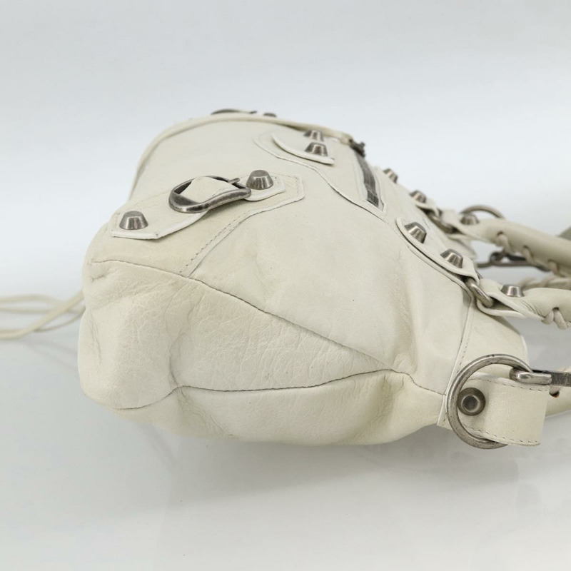 【日本直送】BALENCIAGA The First 手提包 皮革 2way 白色 103208 正品 YKZ859SAM-3