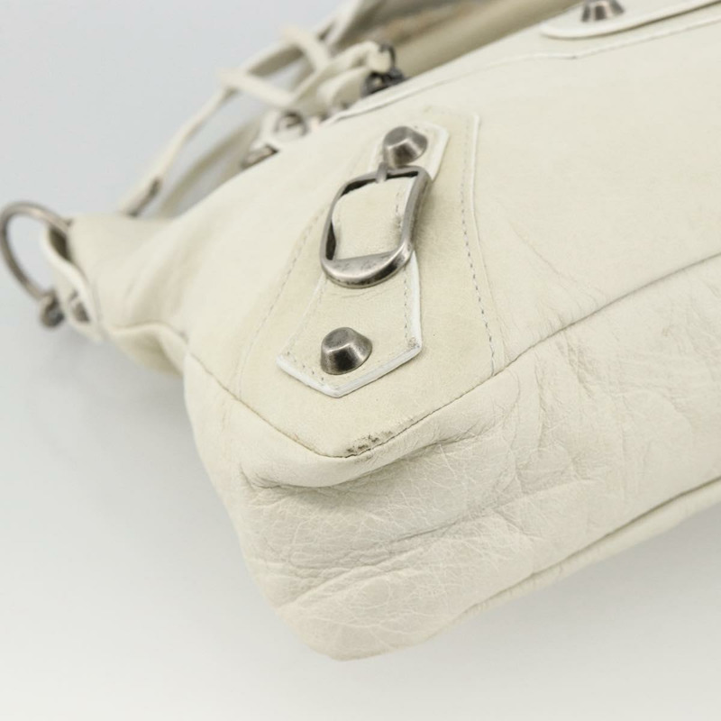 【日本直送】BALENCIAGA The First 手提包 皮革 2way 白色 103208 正品 YKZ859SAM-14