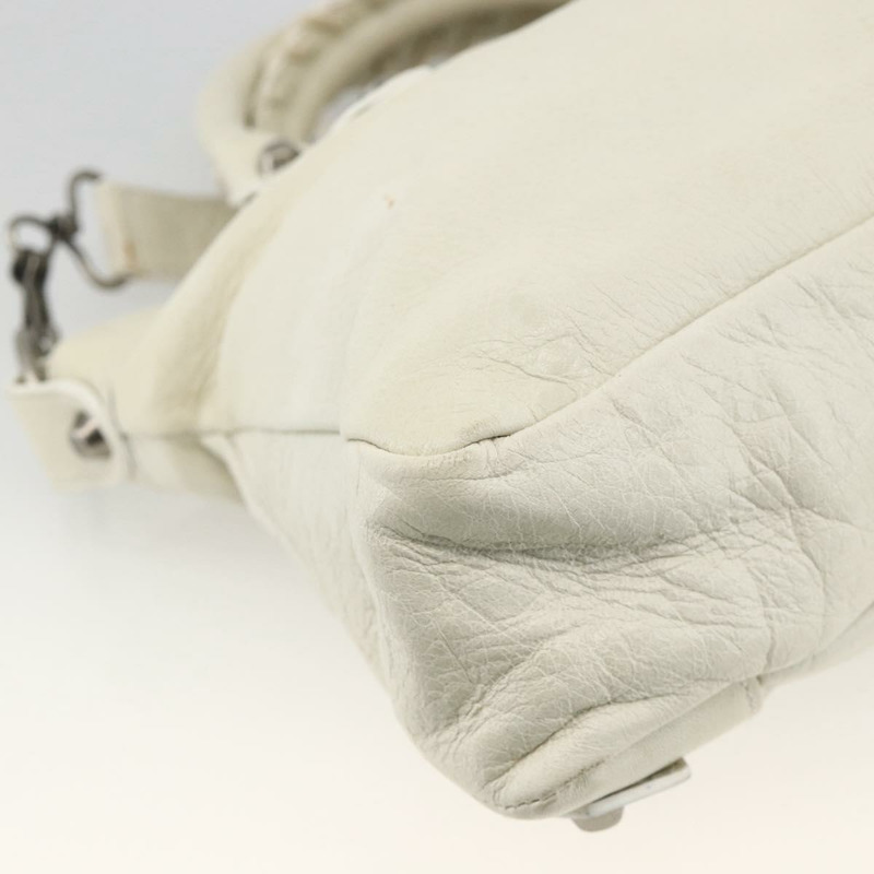【日本直送】BALENCIAGA The First 手提包 皮革 2way 白色 103208 正品 YKZ859SAM-16
