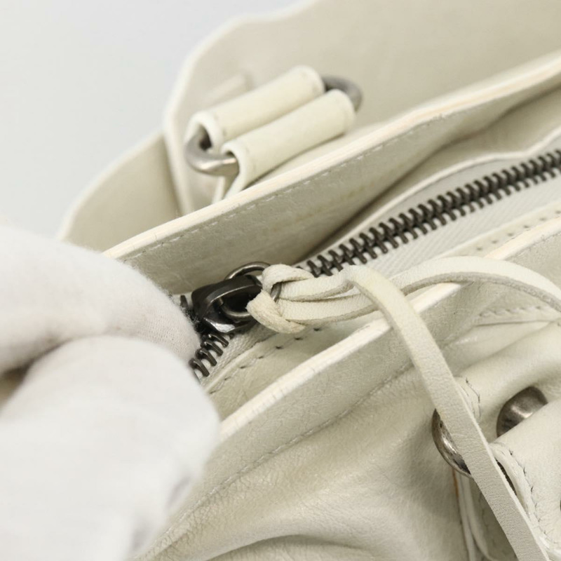 【日本直送】BALENCIAGA The First 手提包 皮革 2way 白色 103208 正品 YKZ859SAM-17