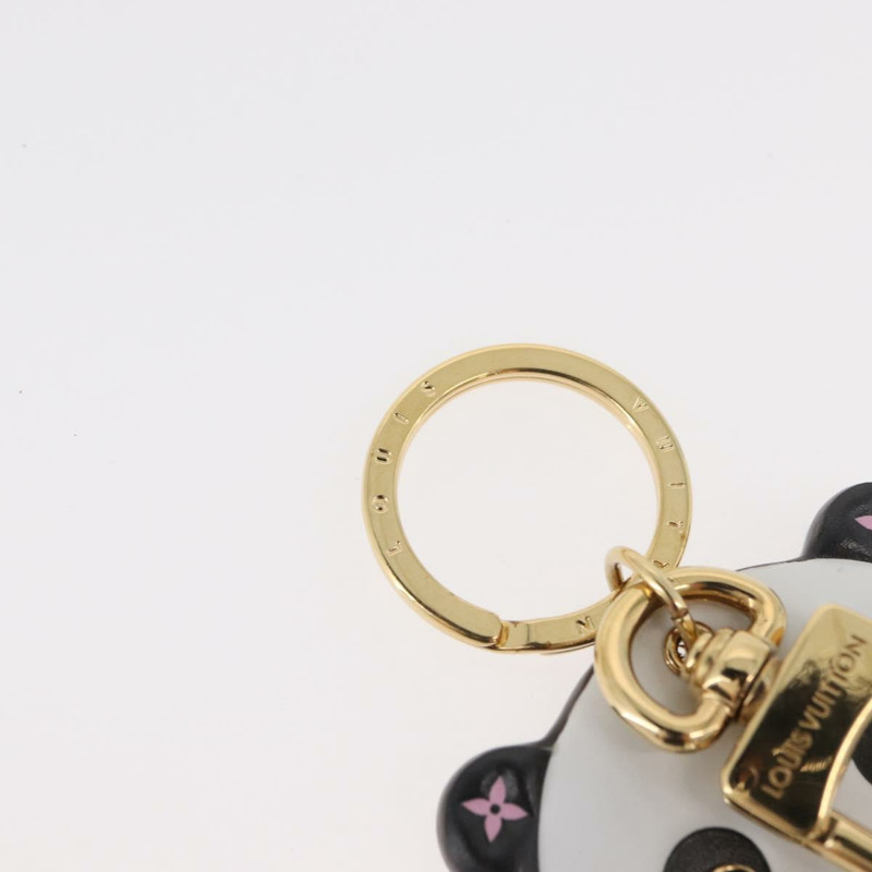 【日本直送】路易威登 Monogram Porte Cles LV 熊貓吊飾 黑色 M00993 LV Auth YKZ1467M-4