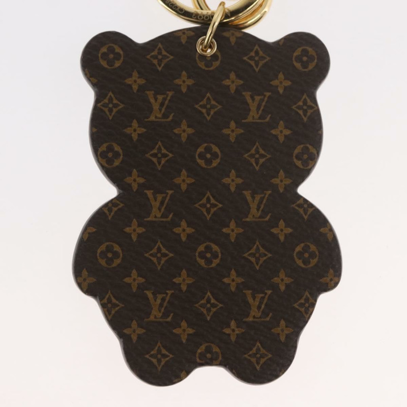 【日本直送】路易威登 Monogram Porte Cles LV 熊貓吊飾 黑色 M00993 LV Auth YKZ1467M-6