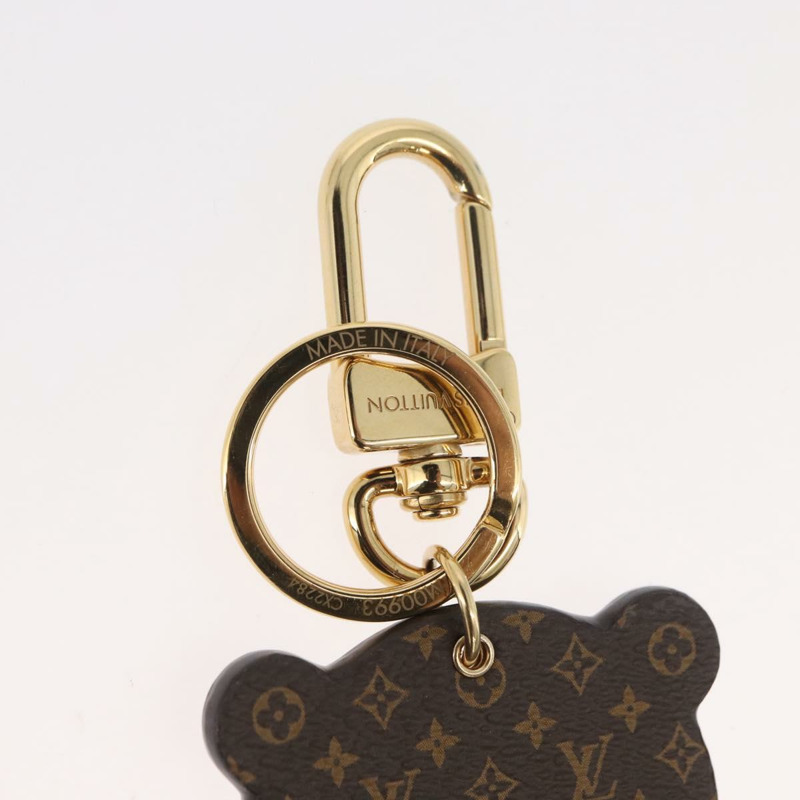 【日本直送】路易威登 Monogram Porte Cles LV 熊貓吊飾 黑色 M00993 LV Auth YKZ1467M-7