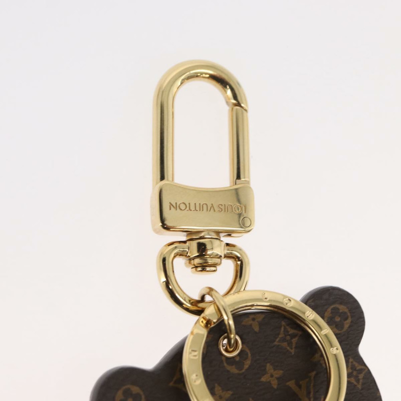 【日本直送】路易威登 Monogram Porte Cles LV 熊貓吊飾 黑色 M00993 LV Auth YKZ1467M-8