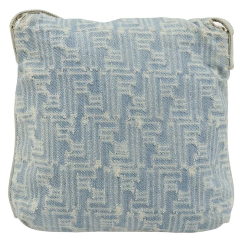 【日本直送】FENDI Zucca帆布Mamma Baguette單肩包 藍金 正品 YKZ1096V-1