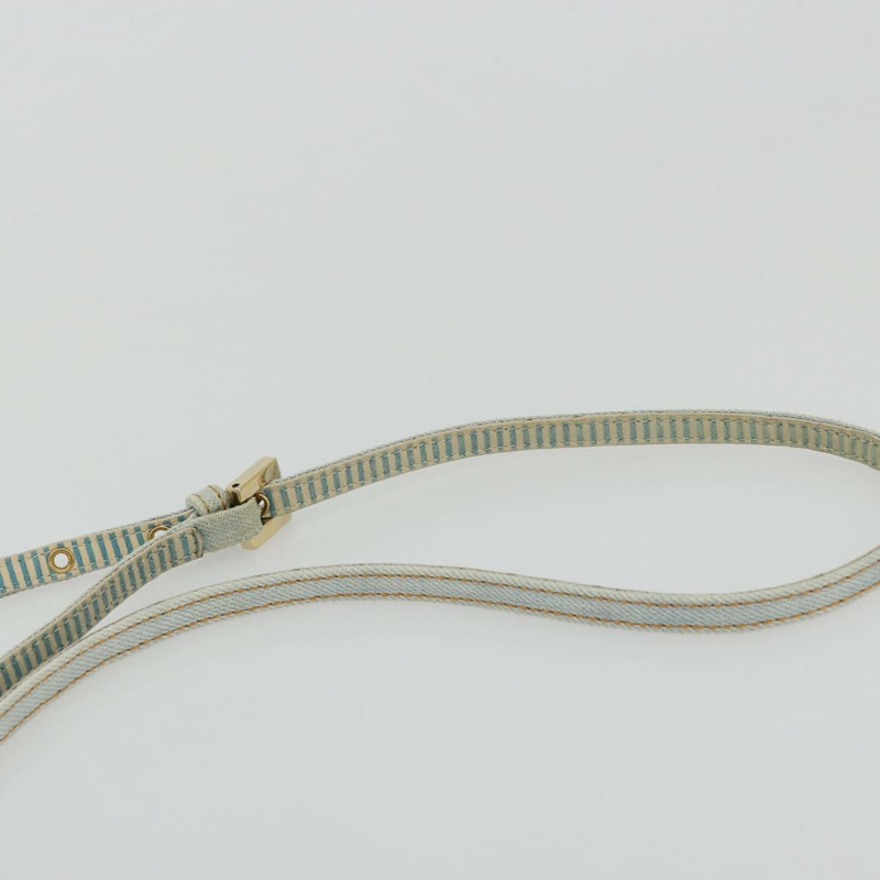 【日本直送】FENDI Zucca帆布Mamma Baguette單肩包 藍金 正品 YKZ1096V-7