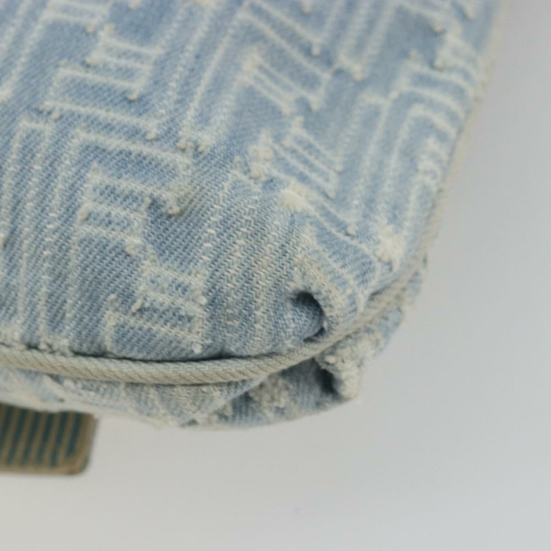 【日本直送】FENDI Zucca帆布Mamma Baguette單肩包 藍金 正品 YKZ1096V-15