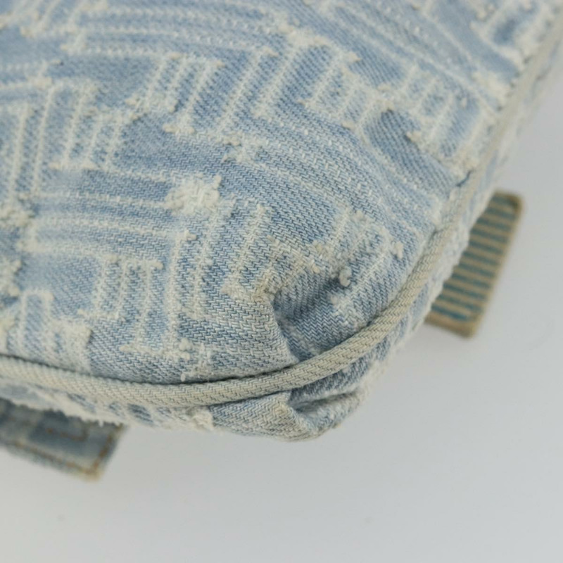 【日本直送】FENDI Zucca帆布Mamma Baguette單肩包 藍金 正品 YKZ1096V-16