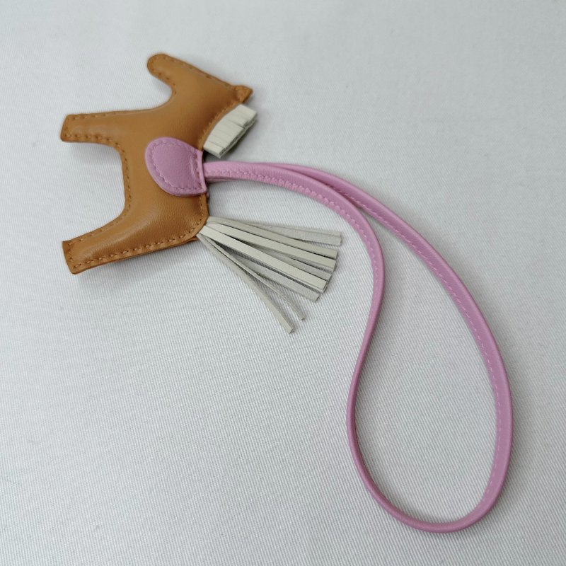 HERMES 全新Rodeo PM芝麻色小馬掛飾-3