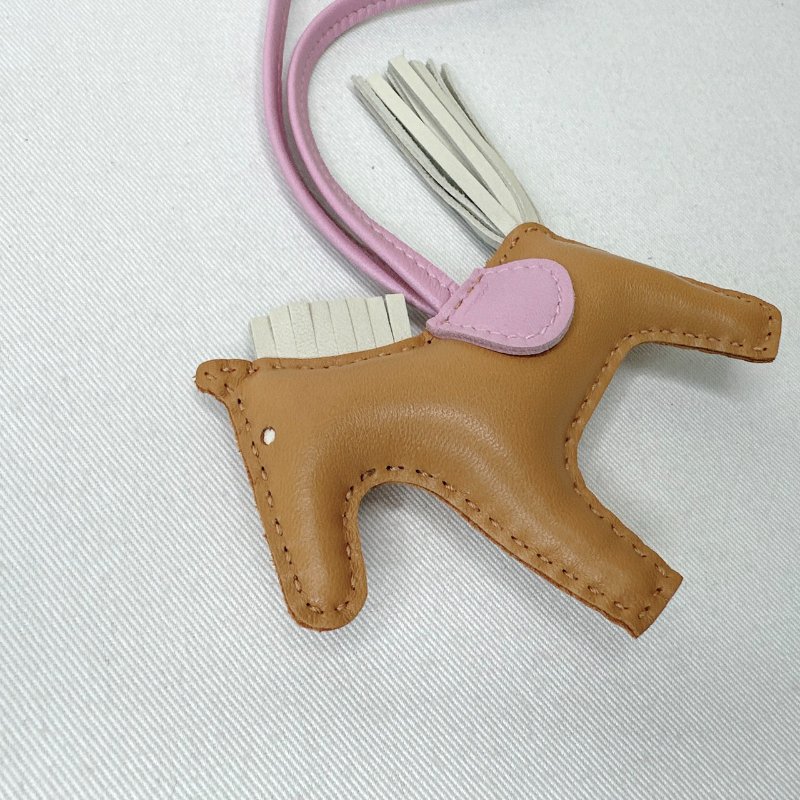 HERMES 全新Rodeo PM芝麻色小馬掛飾-4