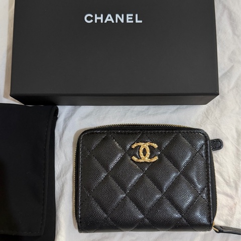 Chanel拉鏈皮夾