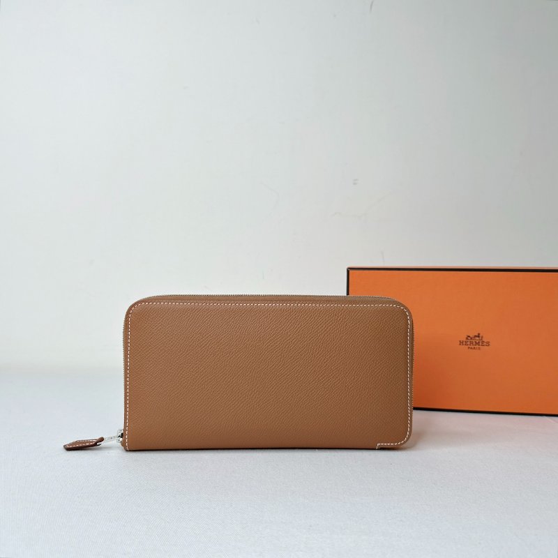 HERMES 全新Silk'In老虎絲巾長夾-1