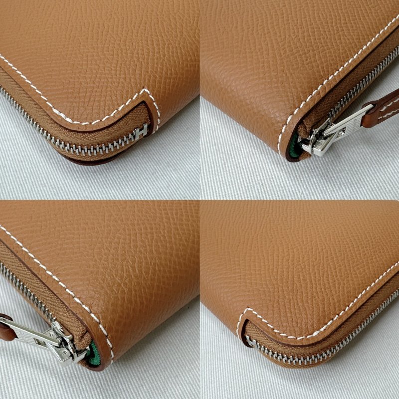 HERMES 全新Silk'In老虎絲巾長夾-9