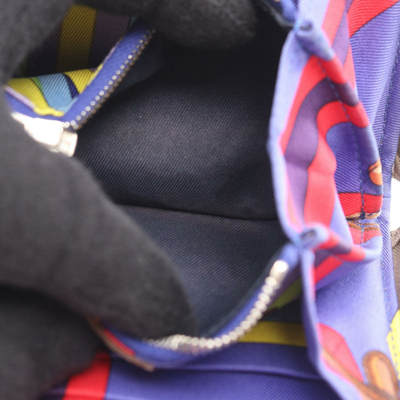 愛馬仕 Azap Compact 真絲拉鍊皮夾 063637CK 皮革 灰色 二手-5