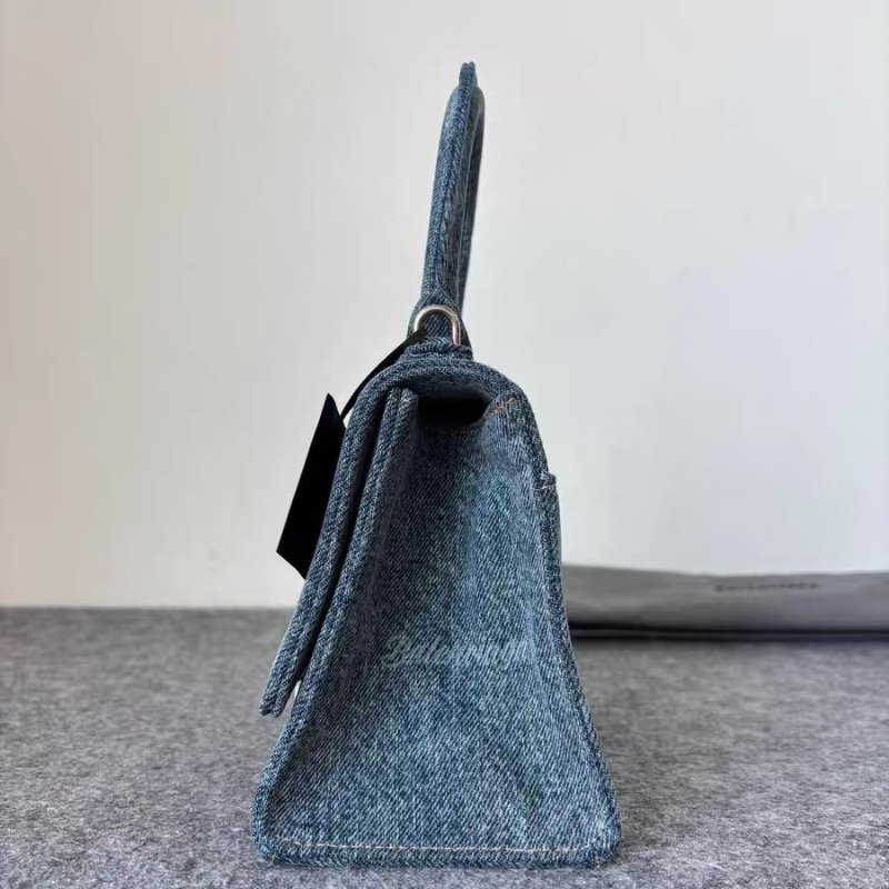 ️Balenciaga Hourglass 丹寧沙漏包s號 22.5x14x10 98新配件塵袋 肩帶-2