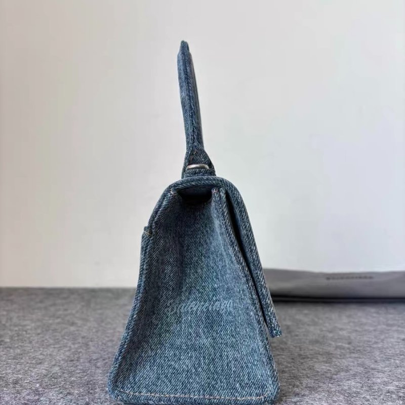 ️Balenciaga Hourglass 丹寧沙漏包s號 22.5x14x10 98新配件塵袋 肩帶-3