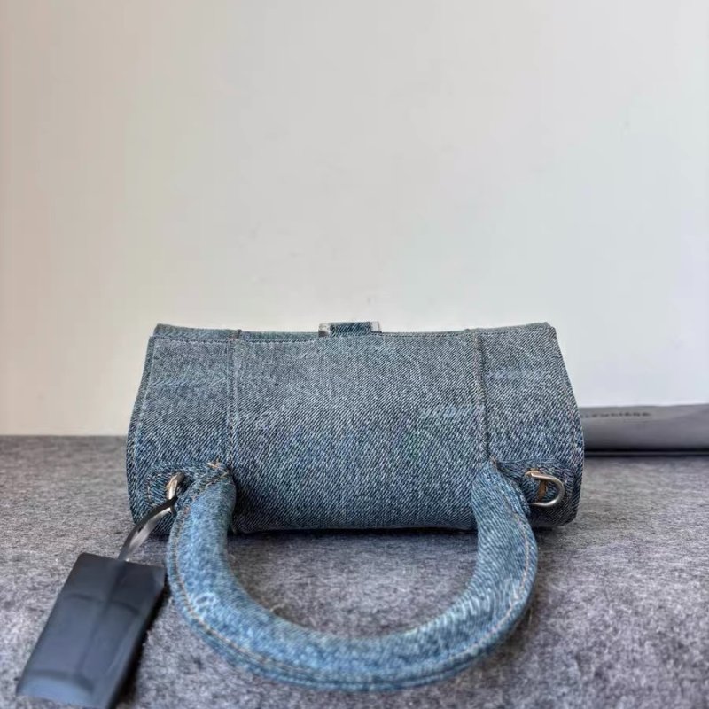 ️Balenciaga Hourglass 丹寧沙漏包s號 22.5x14x10 98新配件塵袋 肩帶-5