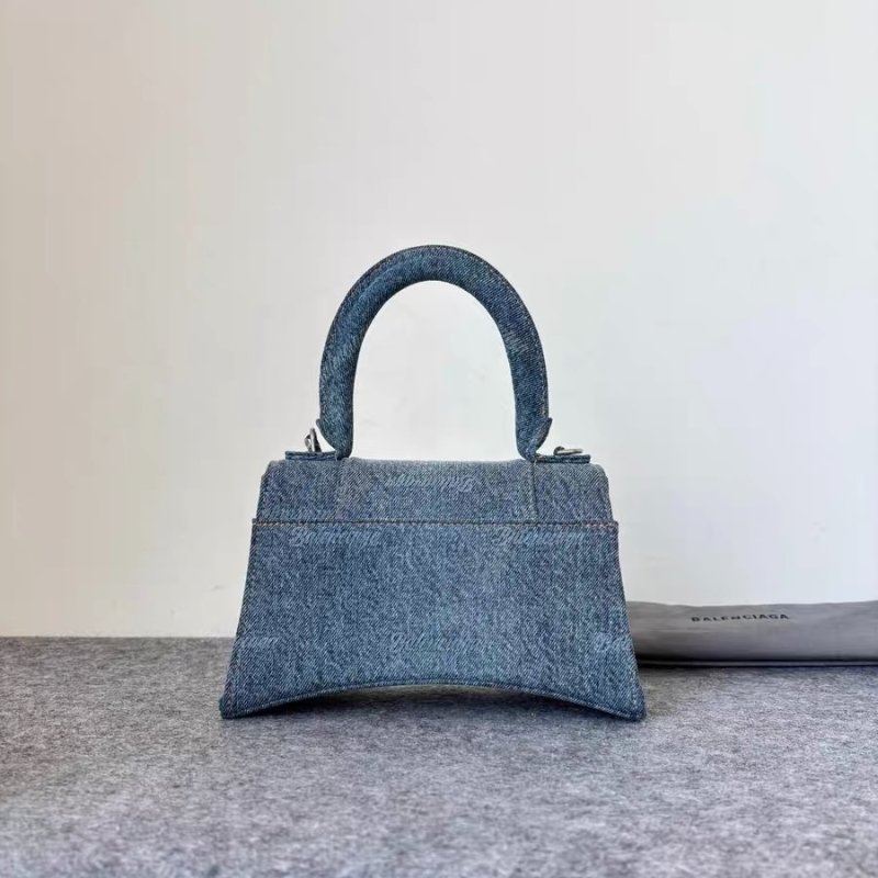 ️Balenciaga Hourglass 丹寧沙漏包s號 22.5x14x10 98新配件塵袋 肩帶-6
