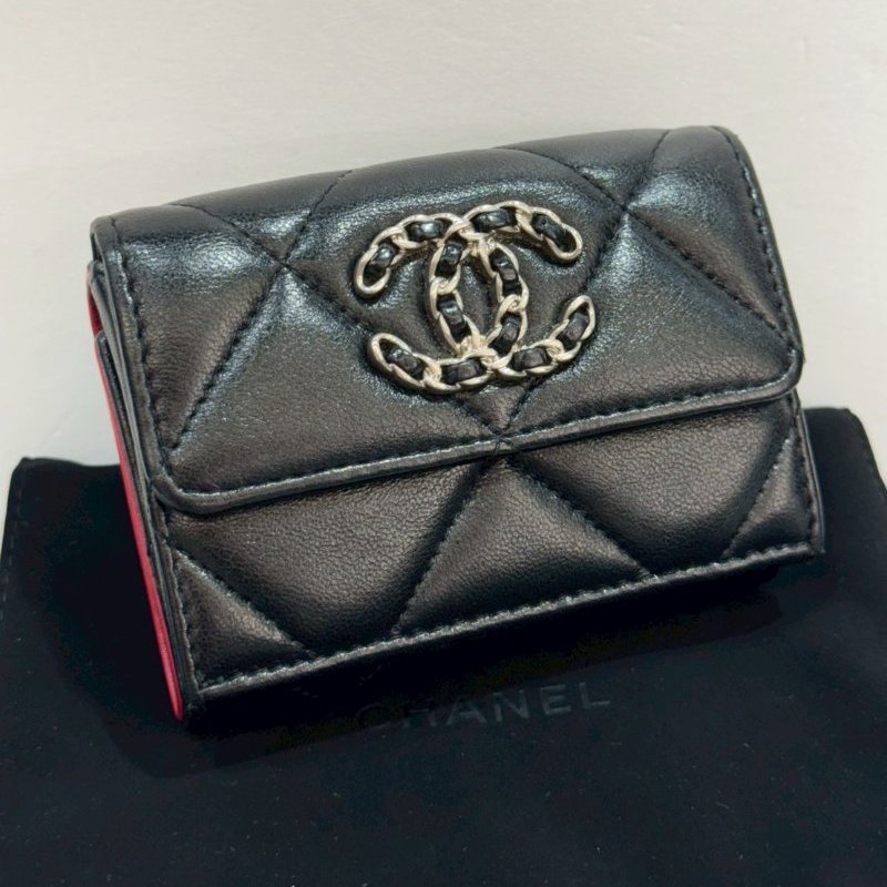 CHANEL 19系列 三折短夾/皮夾 87成新-2