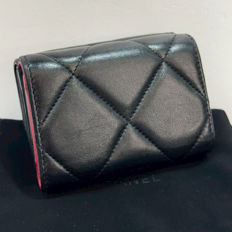 CHANEL 19系列 三折短夾/皮夾 87成新-3