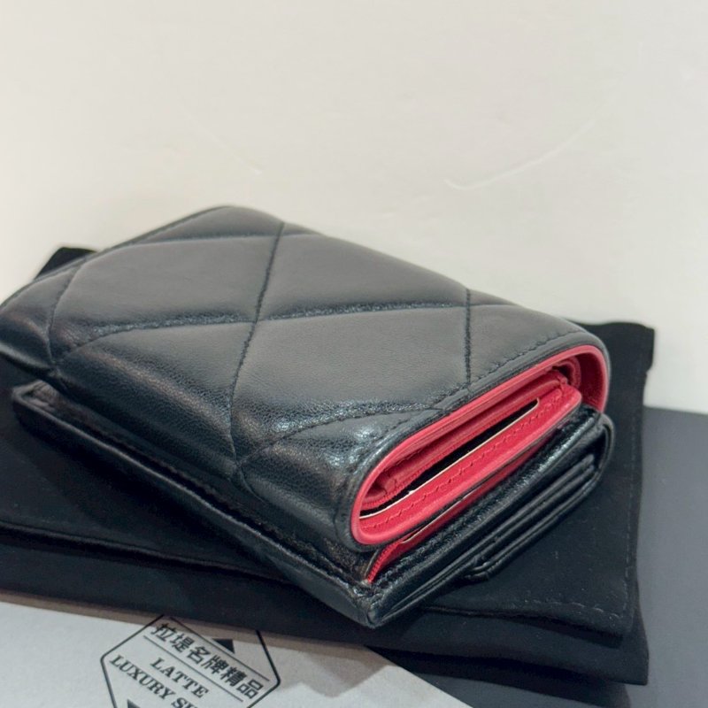 CHANEL 19系列 三折短夾/皮夾 87成新-6