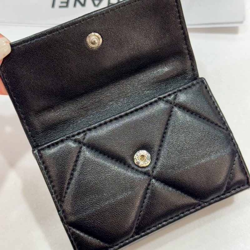 CHANEL 19系列 三折短夾/皮夾 87成新-13