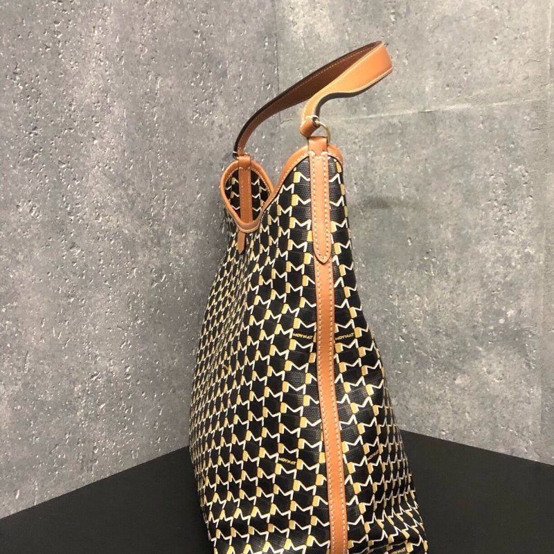 Moynat paris Mcanvas hobo  帆布手提斜背包32*17*15cm 99新配件塵袋 肩帶-5