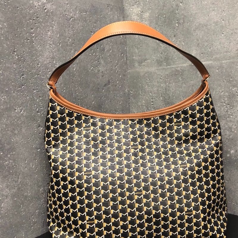 Moynat paris Mcanvas hobo  帆布手提斜背包32*17*15cm 99新配件塵袋 肩帶-8