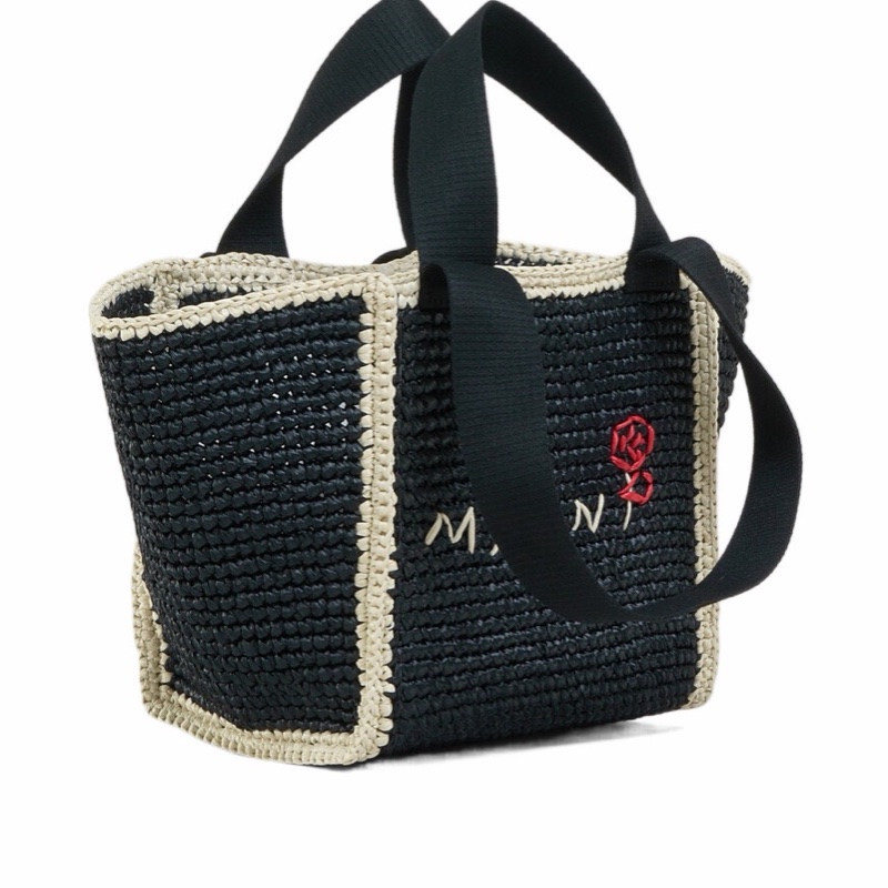 Marni 女士 小號Sillo編織手提包均碼碼小號、22cm*13cm*22cm-3