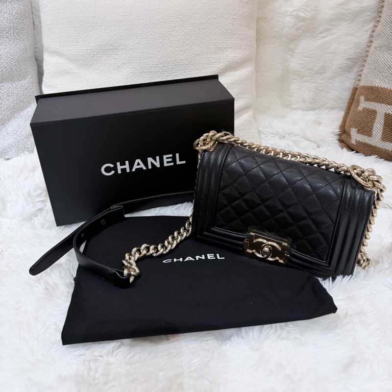 Chanel/ Le Boy Mini/ 黑金-0