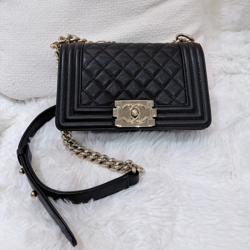Chanel/ Le Boy Mini/ 黑金-1