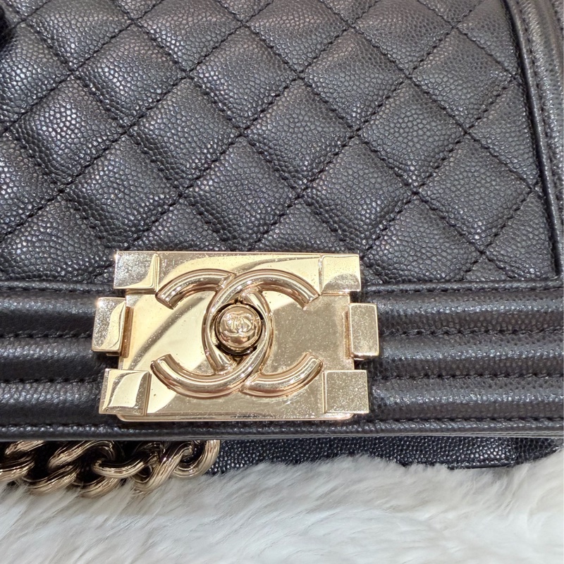Chanel/ Le Boy Mini/ 黑金-18