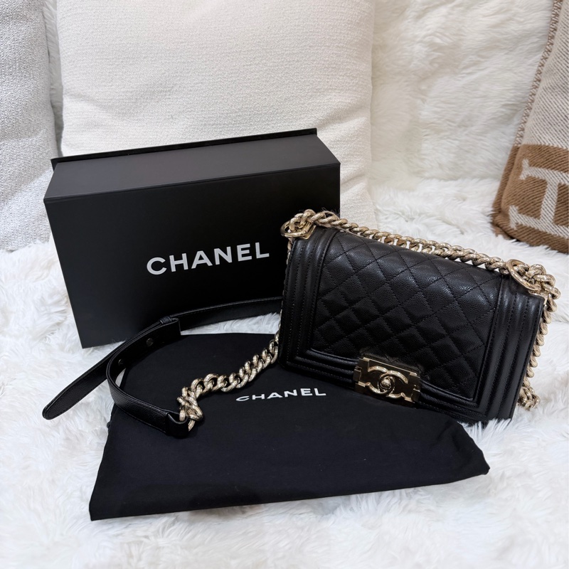 Chanel/ Le Boy Mini/ 黑金-24