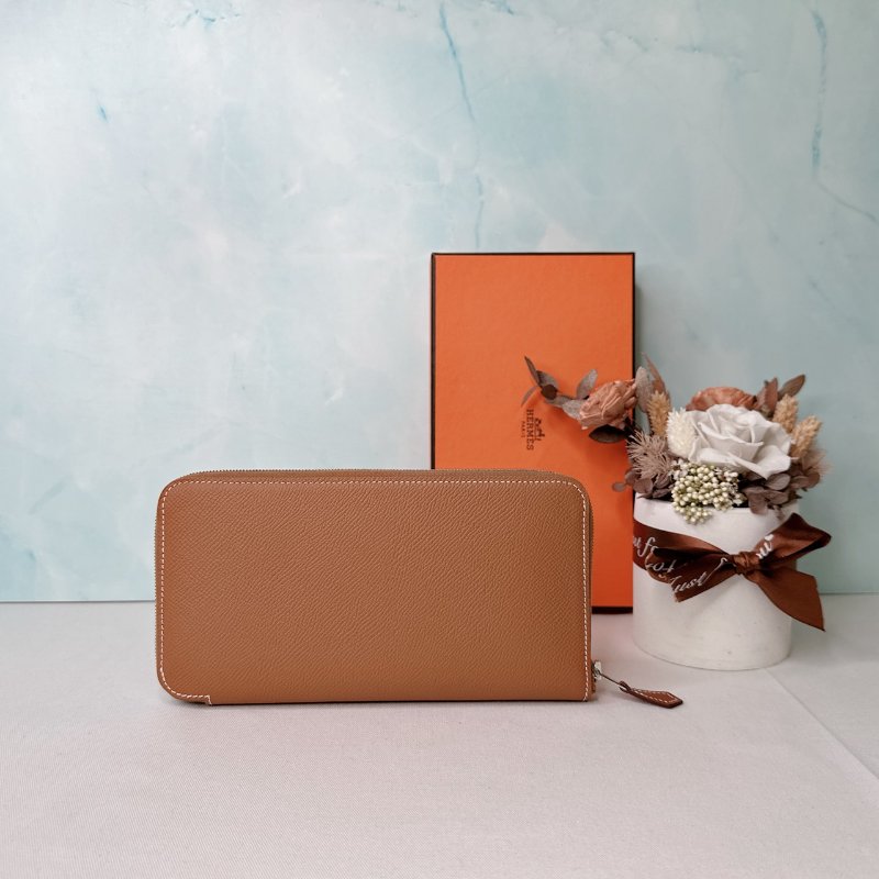 HERMES 全新Silk'In絲巾長夾-0