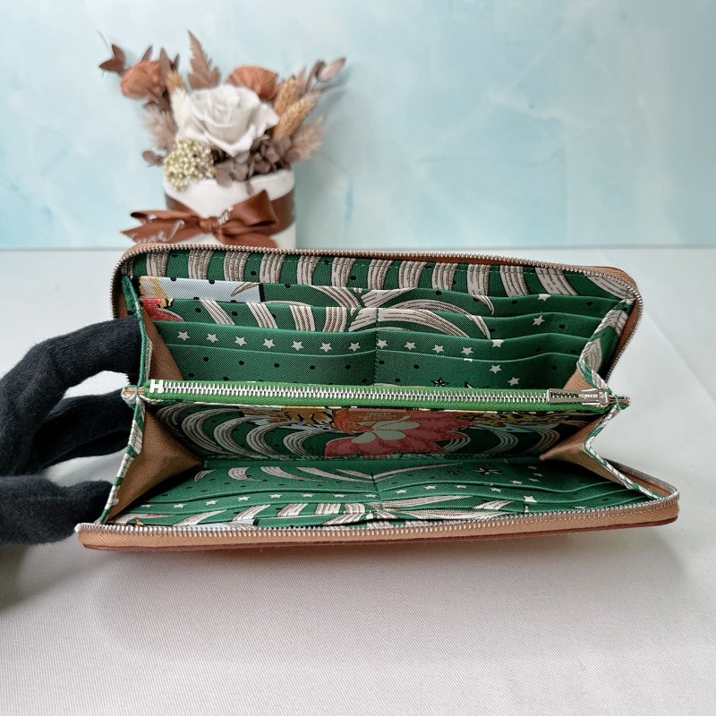 HERMES 全新Silk'In絲巾長夾-4