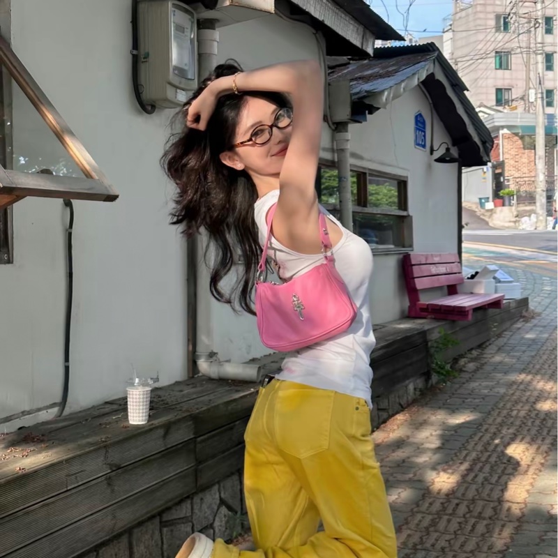 Chrome Hearts 克羅心 寶劍 手提單肩包 女款 粉色-2