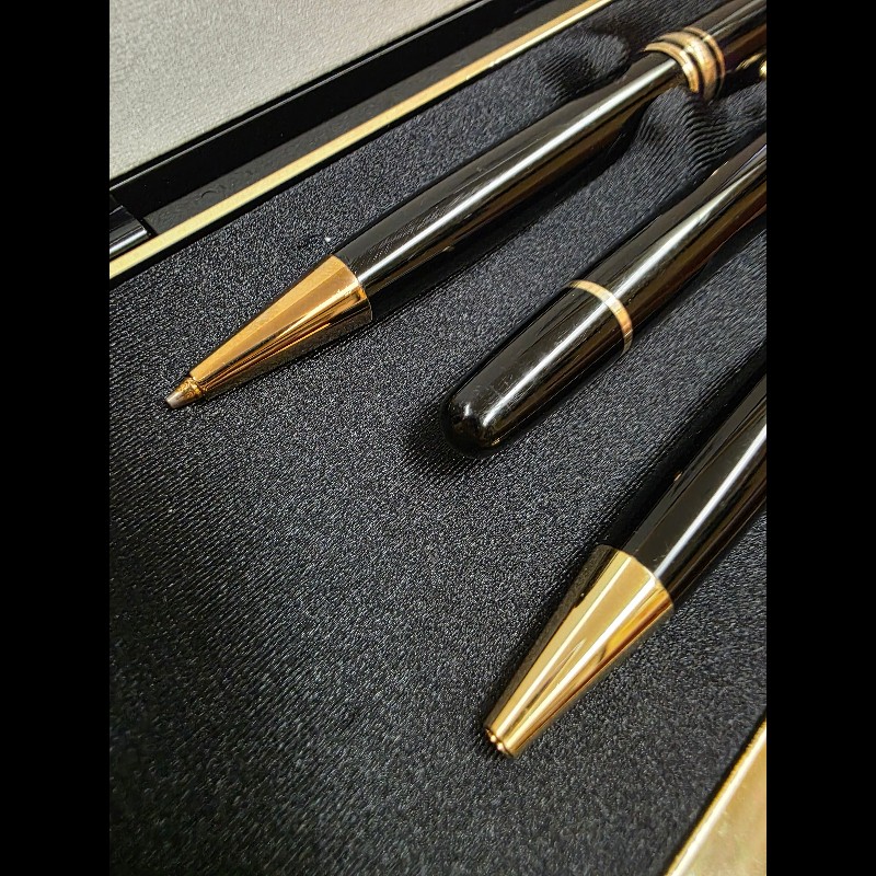 套組出售｜真品Montblanc Meisterstück Pix 萬寶龍鋼珠筆 自動鉛筆0.5mm 原子筆附盒-4