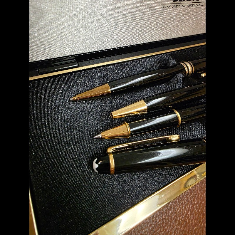 套組出售｜真品Montblanc Meisterstück Pix 萬寶龍鋼珠筆 自動鉛筆0.5mm 原子筆附盒-12