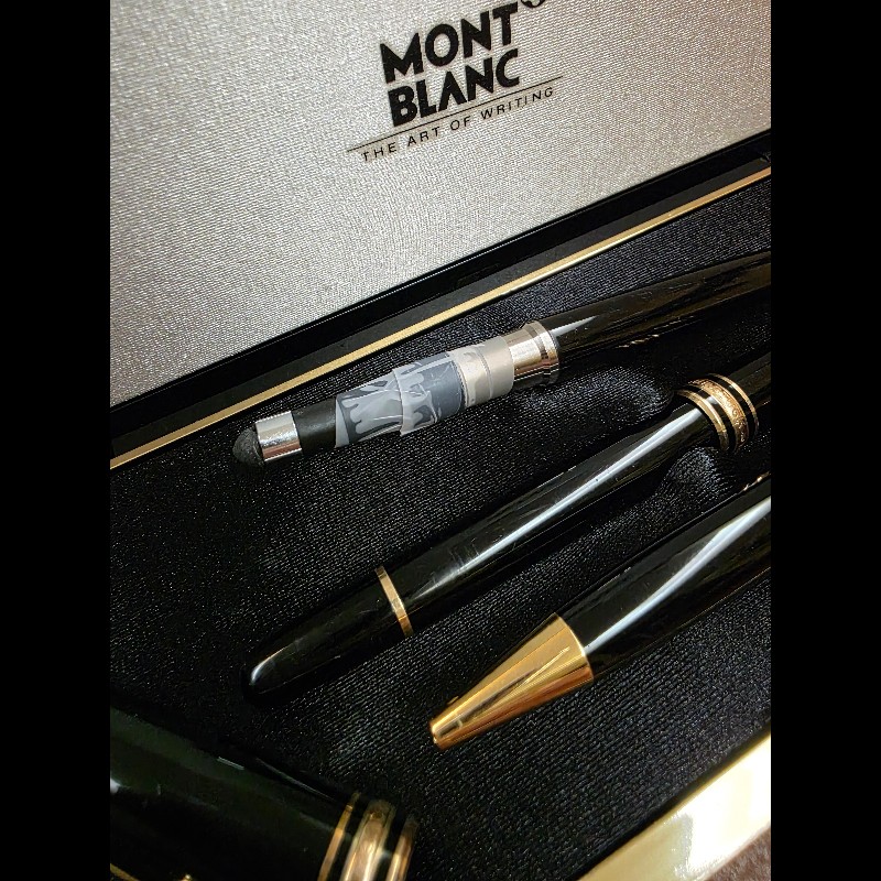 套組出售｜真品Montblanc Meisterstück Pix 萬寶龍鋼珠筆 自動鉛筆0.5mm 原子筆附盒-18