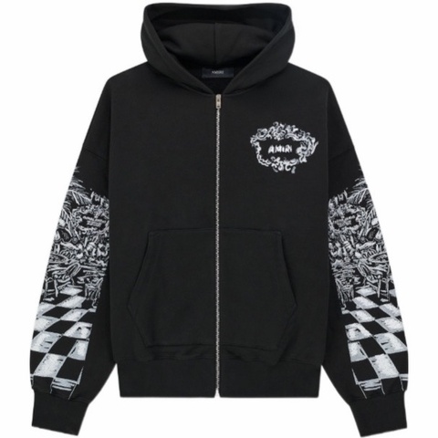 Amiri 男士 拉鍊連帽衫M L XXL碼