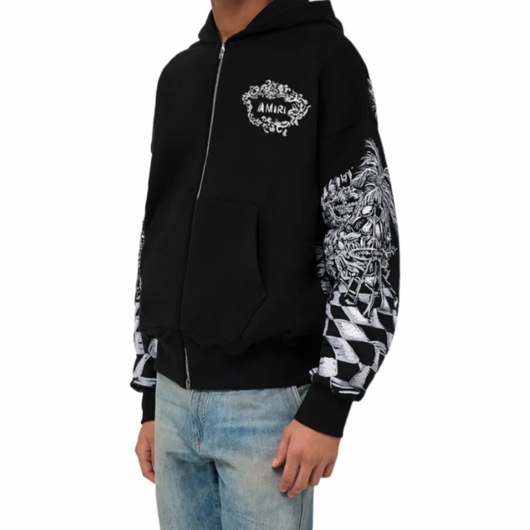 Amiri 男士 拉鍊連帽衫M L XXL碼-2