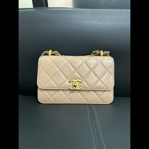 Chanel Flap 新款雙金珠